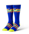 Back to the Future Blue Socks- One Size - Jilly's Socks 'n Such