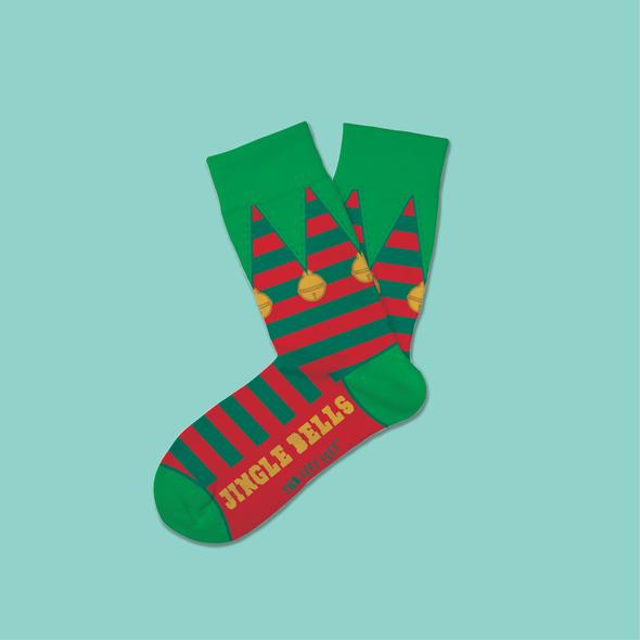Kid’s Elf Jingle Bells Socks - Jilly's Socks 'n Such