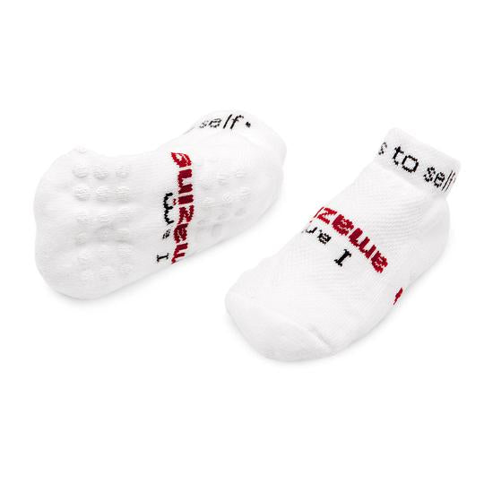 Notes To Self Socks “I Am Amazing”  Gripper socks - Toddler Size - Jilly's Socks 'n Such