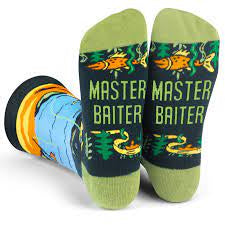 Men’s “Master Baiter” fishing socks - Jilly's Socks 'n Such