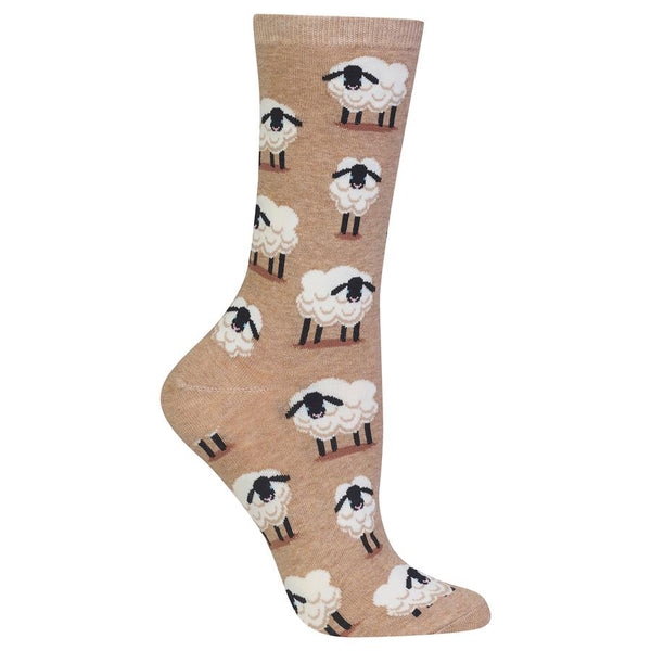 Women’s Sheep Brown Socks - Jilly's Socks 'n Such