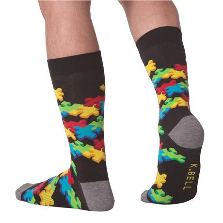 Men’s Puzzle Piece Jigsaw Socks - Jilly's Socks 'n Such