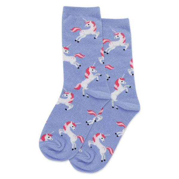 Kid’s Unicorn Socks - Blue - Jilly's Socks 'n Such