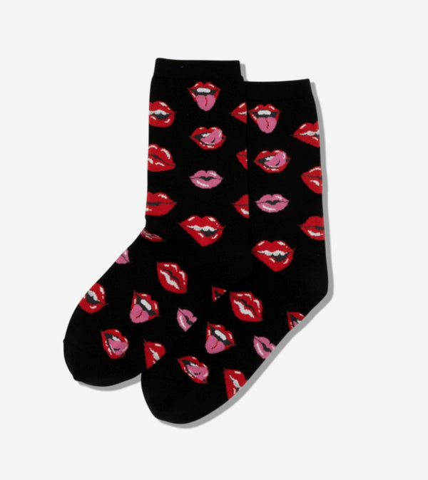 Women’s Hot Lips Socks - Jilly's Socks 'n Such