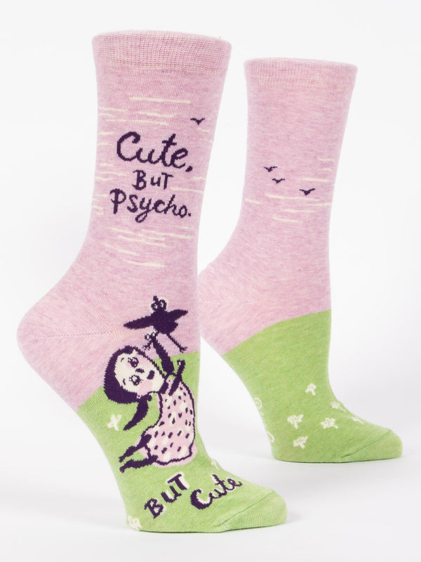 Women’s “Cute But Psycho” Socks - Jilly's Socks 'n Such