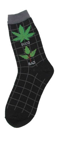 Women's Good Weed Bad Weed Socks - Jilly's Socks 'n Such