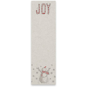 “Joy” Snowman  List Notepad Tablet