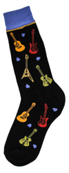 Men's Colorful Guitar Socks - Jilly's Socks 'n Such