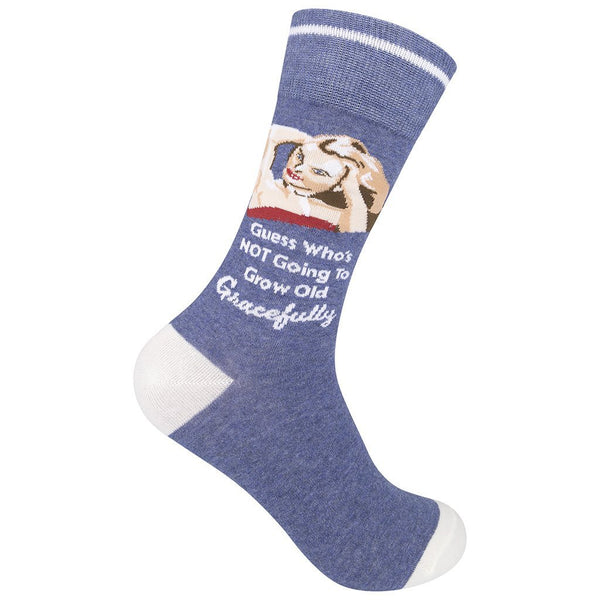 “Not Growing Old Gracefully” Socks - One Size - Jilly's Socks 'n Such