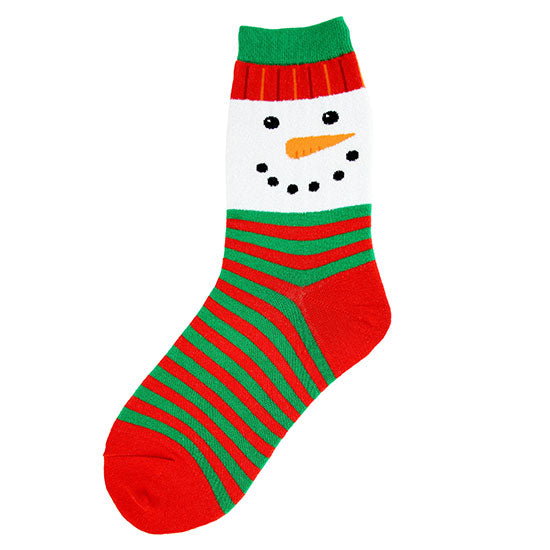 Women's Snowman Face Socks - Jilly's Socks 'n Such
