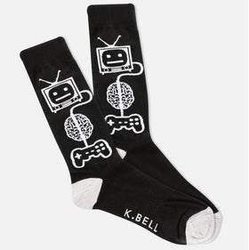 Men's Video Game Brain Socks