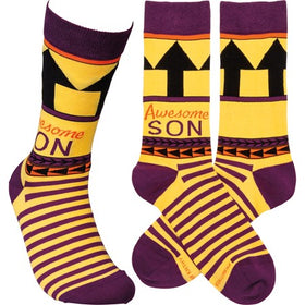“Awesome Son” Socks - Primitives by Kathy - One Size