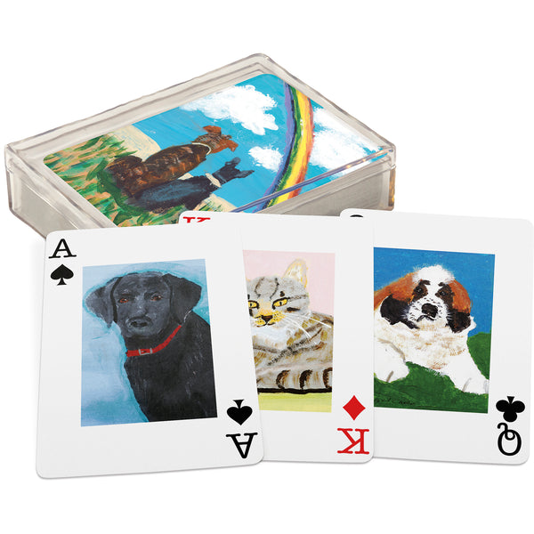 Playing cards- Dogs with Rainbows - Jilly's Socks 'n Such