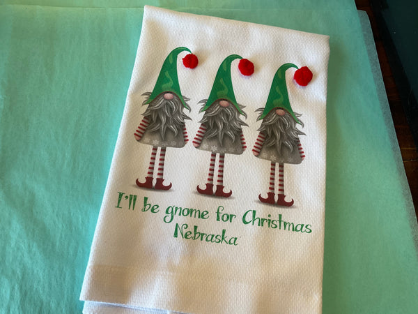 Towels Christmas gnome - Jilly's Socks 'n Such