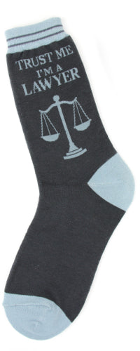 Women’s “Trust Me I'm a Lawyer” Socks - Jilly's Socks 'n Such