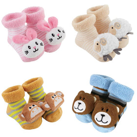 Kids Baby Animal Rattle Socks