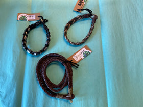 Leather bracelets with metal