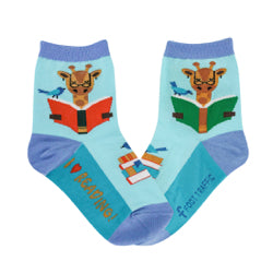 Kid's Reading Giraffe Socks - Jilly's Socks 'n Such