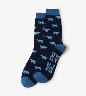 Navy “Papa Bear” Men’s Crew Sock