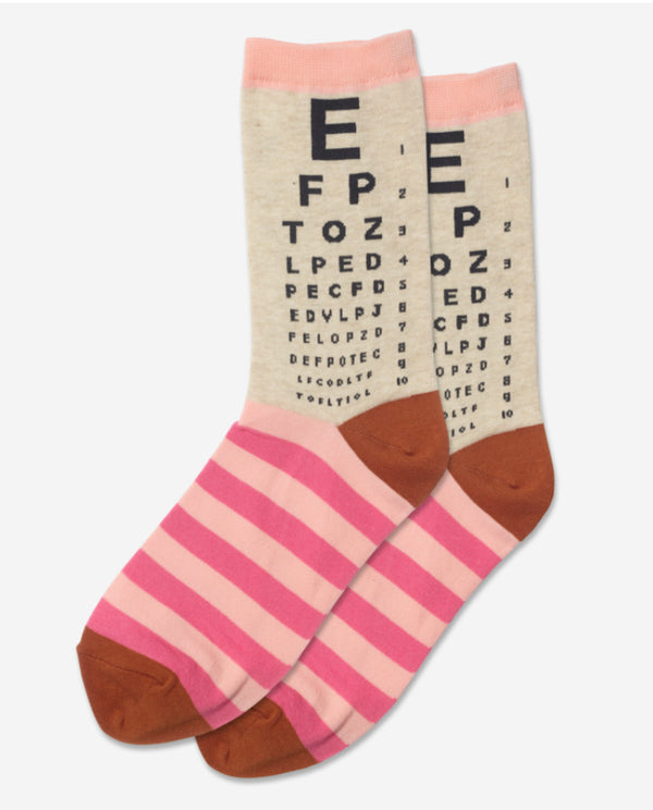 Women’s Eye Chart Socks - Jilly's Socks 'n Such