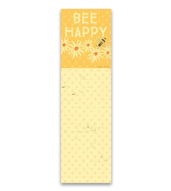 “Bee Happy” List Notepad Tablets - Jilly's Socks 'n Such