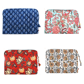 Anju Laptop Sleeve - Quilted 100% Cotton