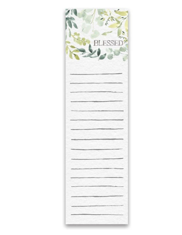 “Blessed” List Notepad Tablets - Jilly's Socks 'n Such