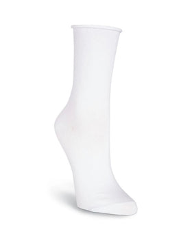 Women’s Everyday Basics White Roll Up Socks