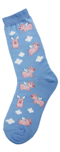 Women’s Flying Pigs Socks - Jilly's Socks 'n Such