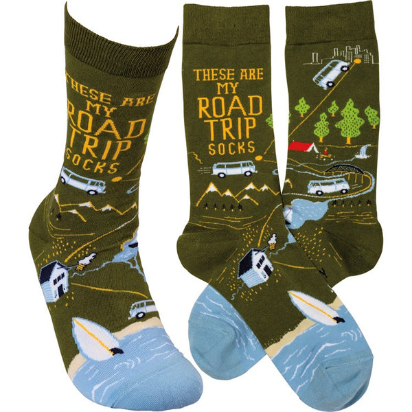 “Road Trip Socks” Socks - One Size - Jilly's Socks 'n Such