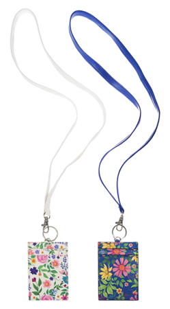 Floral I.D. Badge Lanyard - Various Colors