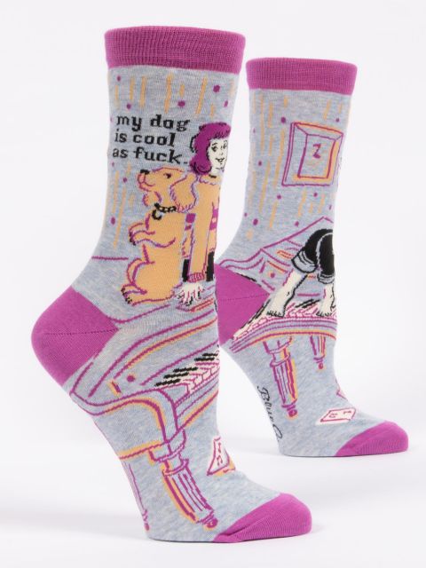 Women’s “My Dog Is Cool As Fuck” Socks - Jilly's Socks 'n Such
