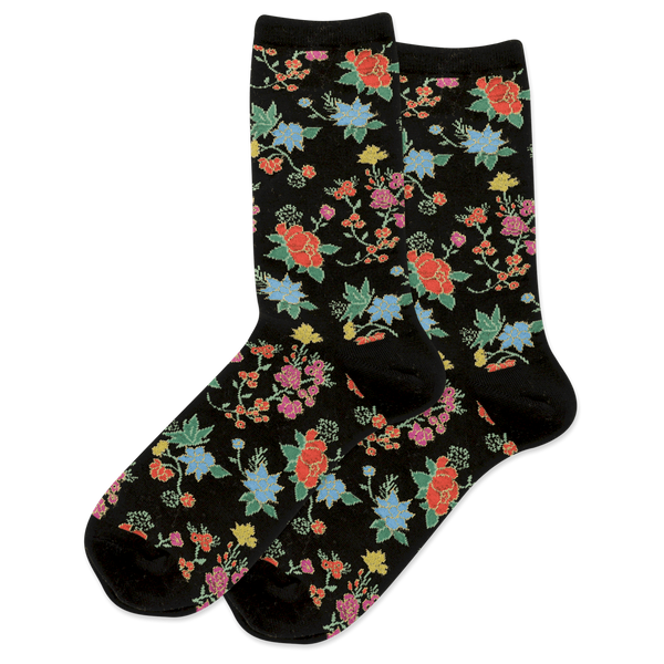 Women’s Asian Flowers Socks - Jilly's Socks 'n Such