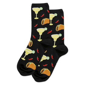 Womens Tacos, Margs, and Chilis Tuesday Socks