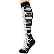 Knee High Piano socks - Jilly's Socks 'n Such