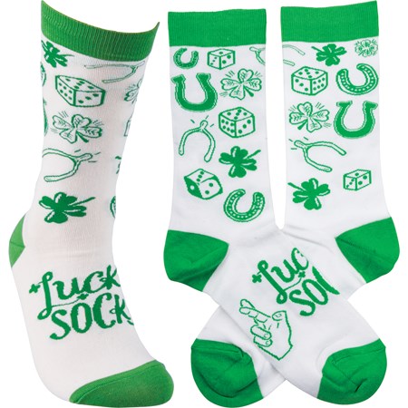 Lucky Horseshoe Socks - One Size - Jilly's Socks 'n Such