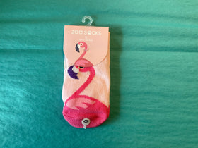 “Zoo Socks” for Toddlers - Flamingo