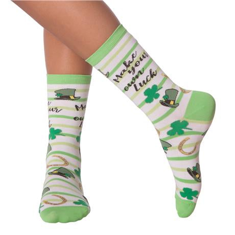 Women’s “Make Your Own Luck” Socks - Jilly's Socks 'n Such