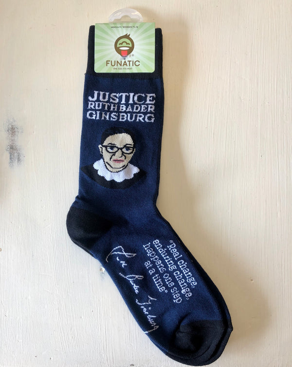 Justice Ginsburg RBG Socks - One Size - Jilly's Socks 'n Such
