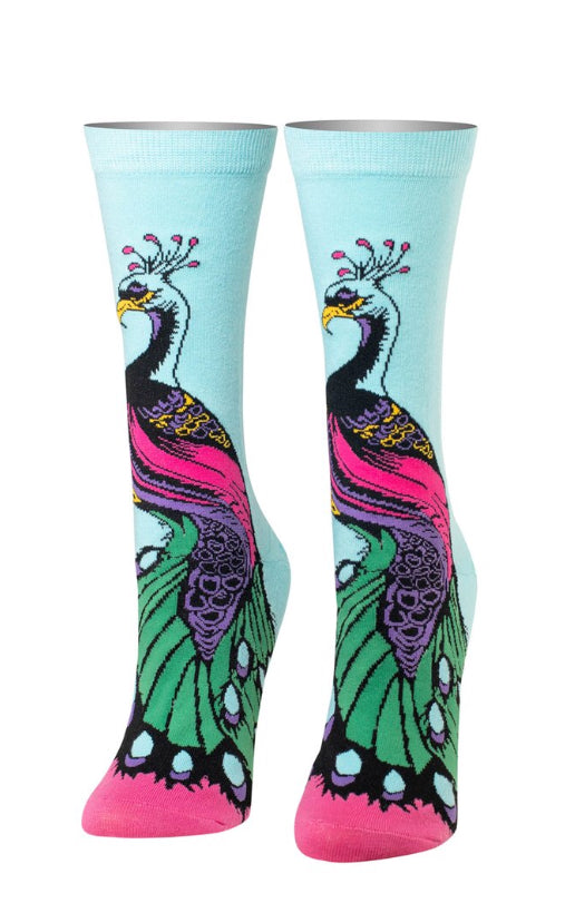 Women’s Colorful Peacock Socks - Jilly's Socks 'n Such