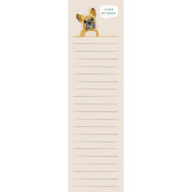 French Bulldog “I Love My Human” List Notepad Tablet