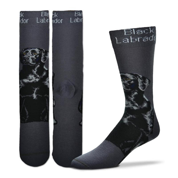 Black Lab Socks - One Size - Jilly's Socks 'n Such