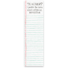 “Teacher?…Educational Rockstar” Notepad Tablet