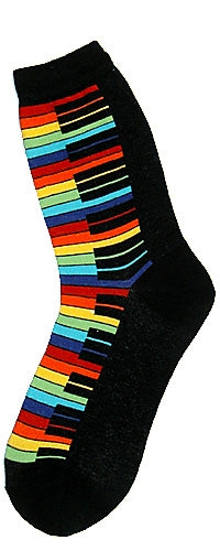 Women's Rainbow Piano Keys Socks
