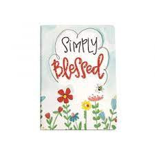 “Simply blessed” Journal - Jilly's Socks 'n Such