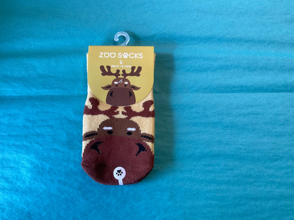 “Zoo Socks” for Toddlers - Moose - Jilly's Socks 'n Such