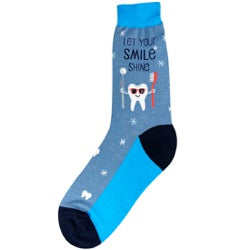 Women’s “Let Your Smile Shine” Dentist Socks - Jilly's Socks 'n Such