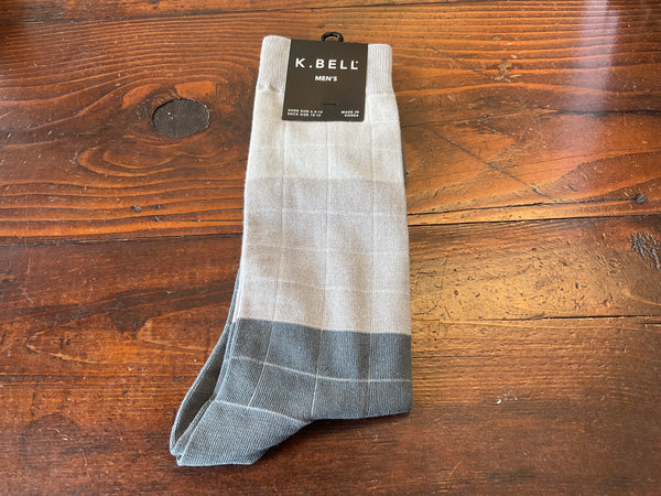 Men's Pool Tile Socks - Blues & Grays - Jilly's Socks 'n Such