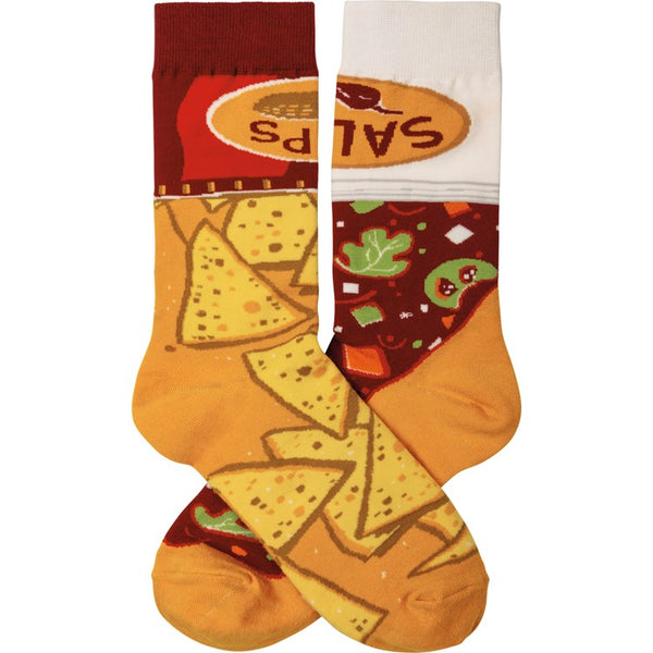 Chips and Salsa Socks - One Size - Jilly's Socks 'n Such