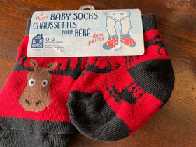 Kid’s 2-pack matching socks, 0-12 mos.